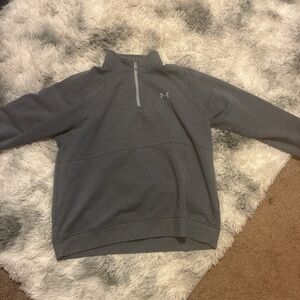 Under Armour Men's Charcoal Zip-Up Sweater